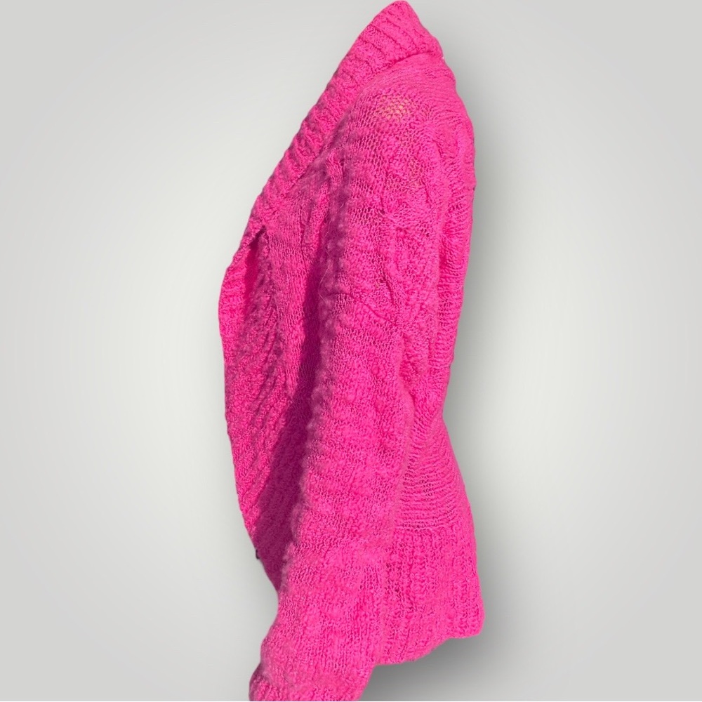 St.John Hot Pink Wool Cardigan Sweater 🎀 - Picture 4 of 8